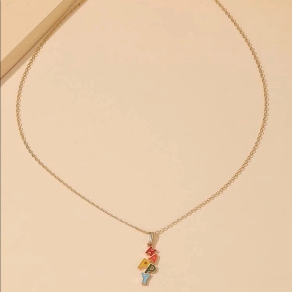 3/$30 💛 Happy Necklace